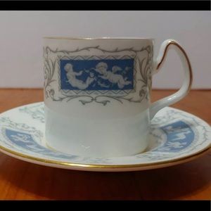 Coalport Demitasse Cup And Saucer Revelry pattern